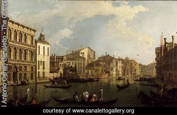 Venice- the Grand Canal from the Palazzo Flangini to S. Marcuolo
