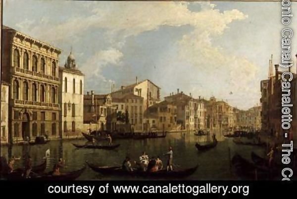(Giovanni Antonio Canal) Canaletto - Venice- the Grand Canal from the Palazzo Flangini to S. Marcuolo