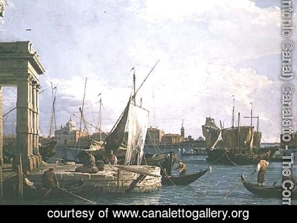 (Giovanni Antonio Canal) Canaletto - The Punta della Dogana, 1730
