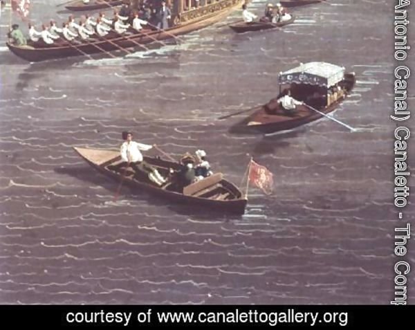 (Giovanni Antonio Canal) Canaletto - The Thames on Lord Mayor's Day, c.1747 (detail)