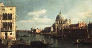(Giovanni Antonio Canal) Canaletto - View of the Grand Canal- Santa Maria della Salute and the Dogana from Campo Santa Maria Zobenigo, early 1730s