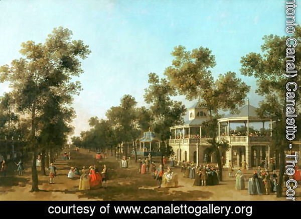 (Giovanni Antonio Canal) Canaletto - Vauxhall Gardens- the Grand Walk, c.1751