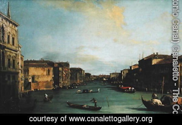 (Giovanni Antonio Canal) Canaletto - View of The Grand Canal from the Rialto Bridge