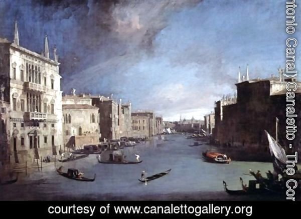 (Giovanni Antonio Canal) Canaletto - View on the Grand Canal, 1729