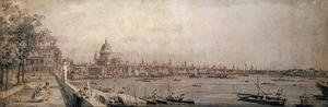 (Giovanni Antonio Canal) Canaletto - The Thames and the City of London from the Terrace of Somerset House