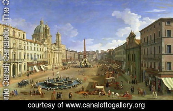 (Giovanni Antonio Canal) Canaletto - View of the Piazza Navona, Rome