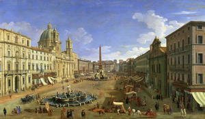 View of the Piazza Navona, Rome