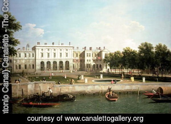 (Giovanni Antonio Canal) Canaletto - Old Somerset House from the River Thames, c.1746-50
