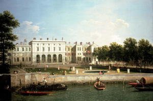 (Giovanni Antonio Canal) Canaletto - Old Somerset House from the River Thames, c.1746-50