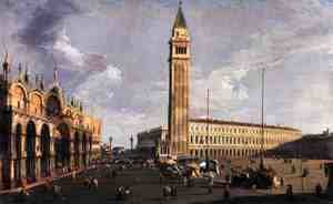 Piazza San Marco, looking South West, c.1734-35