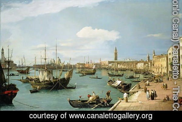 (Giovanni Antonio Canal) Canaletto - The Riva degli Schiavoni, looking West