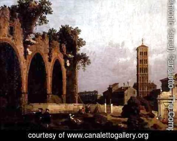 (Giovanni Antonio Canal) Canaletto - The Basilica of Massenlio