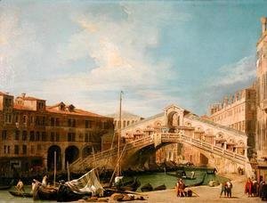 (Giovanni Antonio Canal) Canaletto - View of the Rialto at Venice