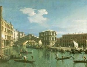 (Giovanni Antonio Canal) Canaletto - The Rialto Bridge, Venice (2)