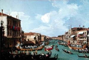 (Giovanni Antonio Canal) Canaletto - Regatta on the Grand Canal