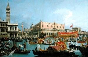 (Giovanni Antonio Canal) Canaletto - The Bucintoro returning to the Molo