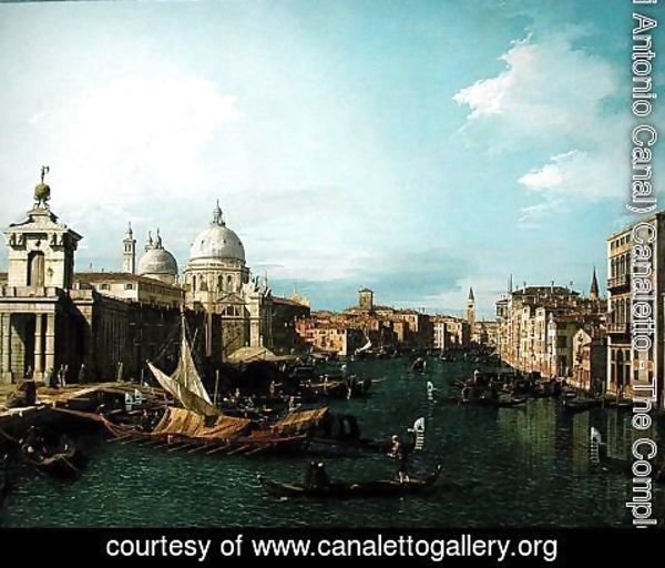 (Giovanni Antonio Canal) Canaletto - Entrance to the Grand Canal: Looking West, c.1738-42