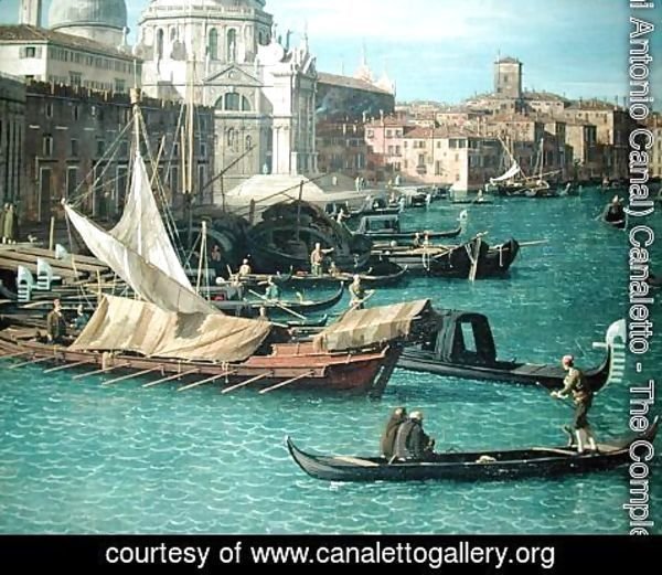 (Giovanni Antonio Canal) Canaletto - Entrance to the Grand Canal: Looking West, c.1738-42 (detail-3)
