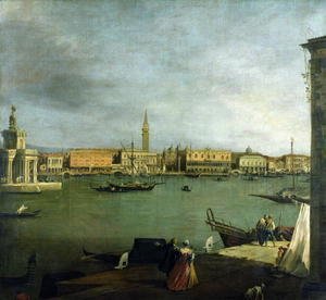 (Giovanni Antonio Canal) Canaletto - The Bacino di San Marco Looking North