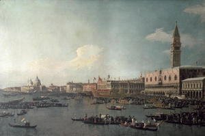 (Giovanni Antonio Canal) Canaletto - The Basin of San Marco on Ascension Day, c.1740