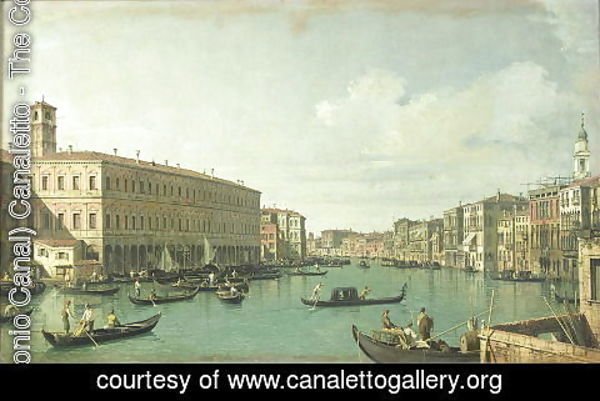 (Giovanni Antonio Canal) Canaletto - The Grand Canal from the Rialto Bridge