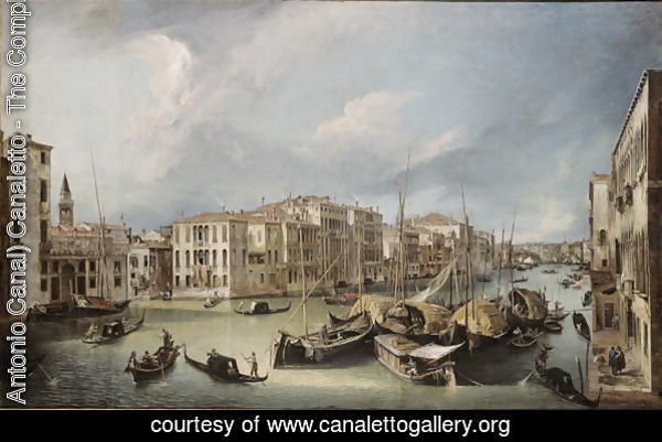 Grand Canal in Venice with the Rialto Bridge, c.1726-30