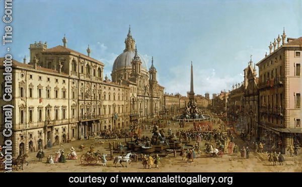 A view of Piazza Navona, Rome