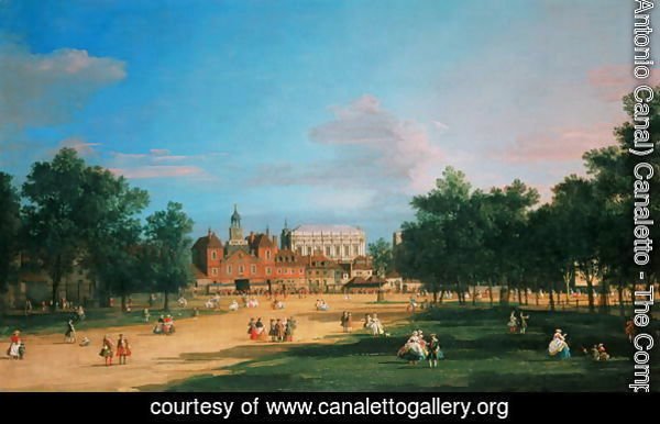 Old Horse Guards and the Banqueting Hall, Whitehall from St James's Park, 1749