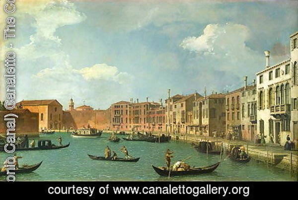 (Giovanni Antonio Canal) Canaletto - View of the Canal of Santa Chiara, Venice