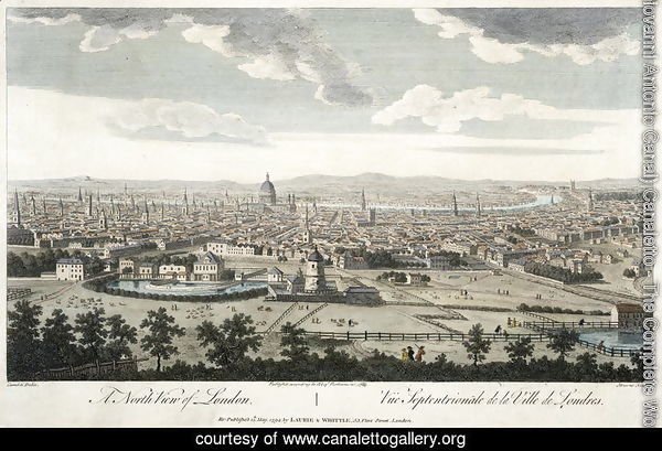 A North View of London, plate 3 from 'Views of London',  1794