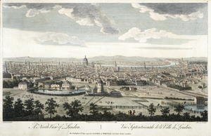 A North View of London, plate 3 from 'Views of London',  1794