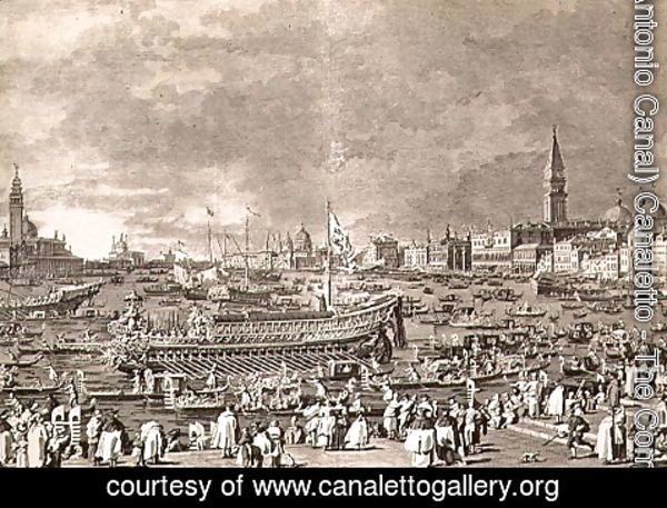 (Giovanni Antonio Canal) Canaletto - The Disembarkation of the Doge on the Bucintoro for the Marriage to the Sea
