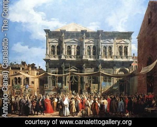 (Giovanni Antonio Canal) Canaletto - Feast of San Rocco