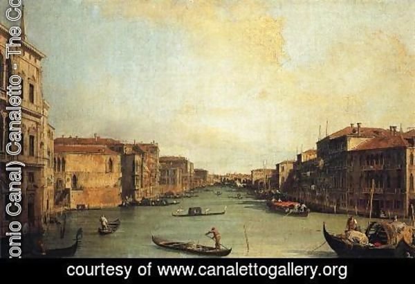 (Giovanni Antonio Canal) Canaletto - Grand Canal from the Palazzo Balbi