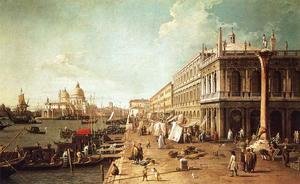 (Giovanni Antonio Canal) Canaletto - Molo with the Library