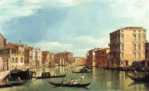 (Giovanni Antonio Canal) Canaletto - Grand Canal Between the Palazzo Bembo and the Palazzo Vendramin