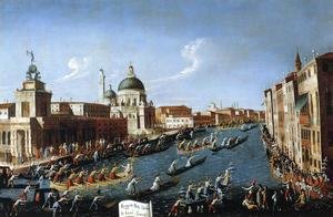 (Giovanni Antonio Canal) Canaletto - The Women's Regatta on the Grand Canal