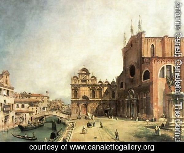 (Giovanni Antonio Canal) Canaletto - SS. Giovanni e Paulo and the Scuola de San Marco