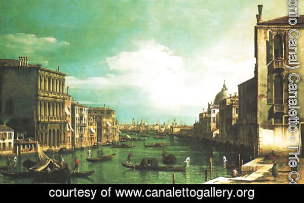 (Giovanni Antonio Canal) Canaletto - Grand Canal, Venice, Looking East from the Campo di San Vio