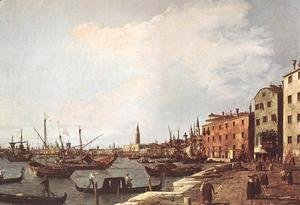 (Giovanni Antonio Canal) Canaletto - Riva degli Schiavoni from the West Side