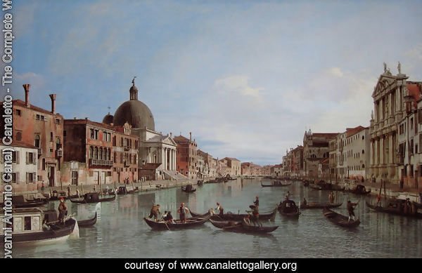 Venice, the Upper Reaches of the Grand Canal with S. Simeone Piccolo