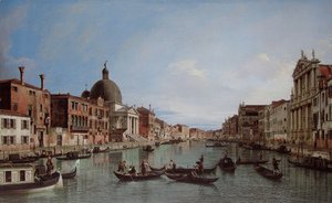 (Giovanni Antonio Canal) Canaletto - Venice, the Upper Reaches of the Grand Canal with S. Simeone Piccolo