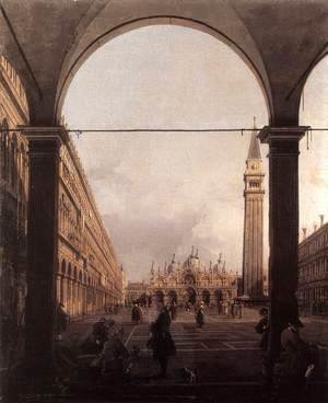 (Giovanni Antonio Canal) Canaletto - Piazza San Marco, Looking East from the North-West Corner