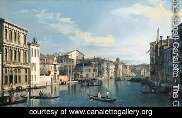 (Giovanni Antonio Canal) Canaletto - Venice, The Grand Canal from Palazzo Flangini to the Church of San Marcuola
