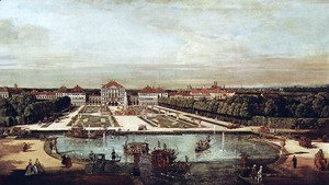 (Giovanni Antonio Canal) Canaletto - View from Munich, Nymphenburg Castle, view of west