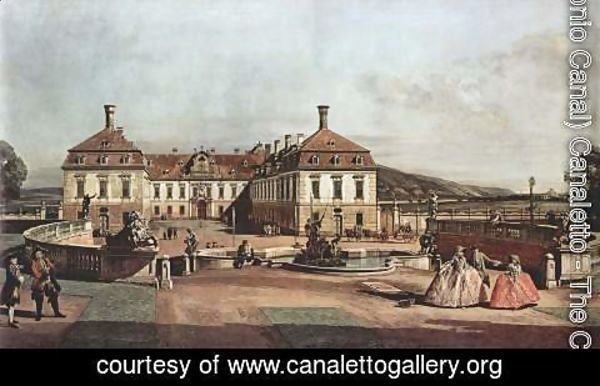 (Giovanni Antonio Canal) Canaletto - View from Vienna, lust imperial palace, view of the Castle
