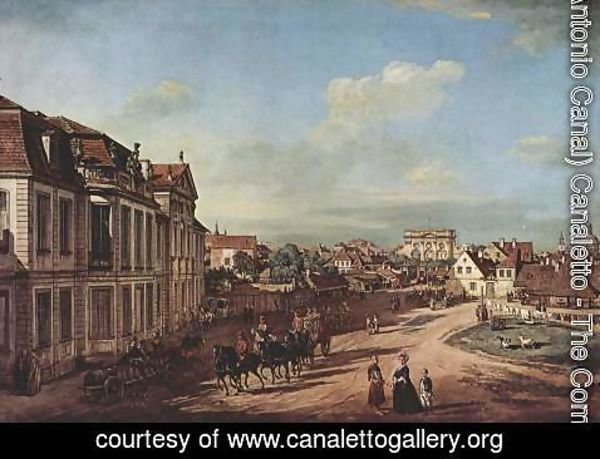 (Giovanni Antonio Canal) Canaletto - View from Warsaw Castle, Tor-Platz, seen from the west