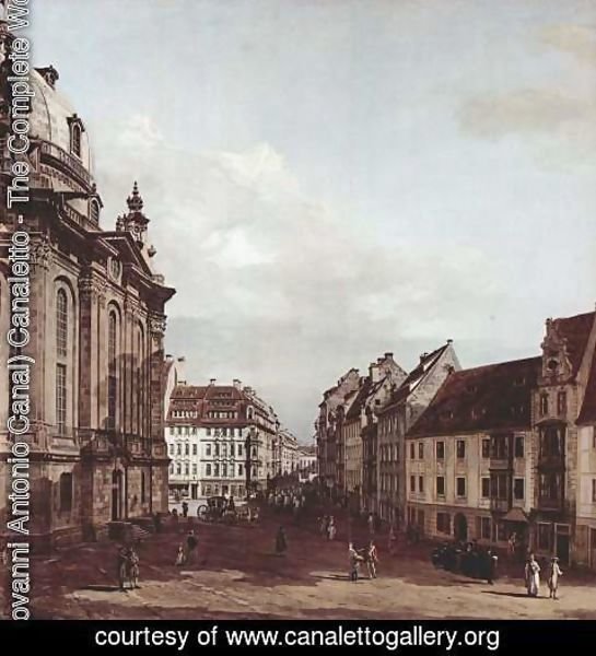 (Giovanni Antonio Canal) Canaletto - View of Dresden, the Frauenkirche