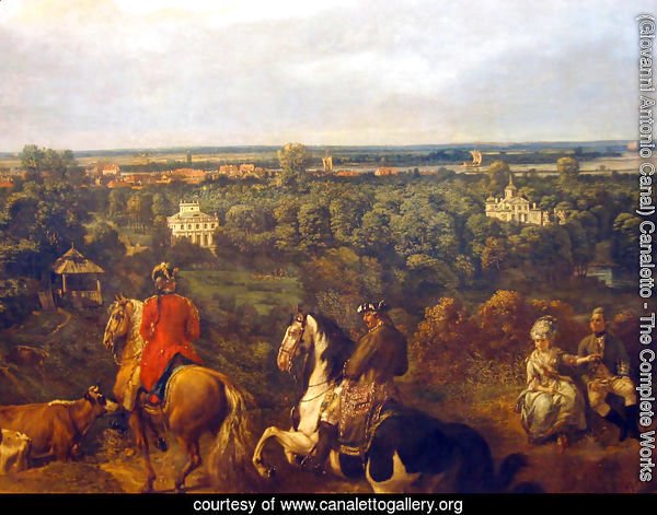 view on Lazienki in Warsaw