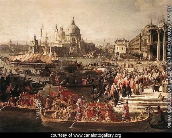 Arrival of the French Ambassador in Venice (detail 1)
